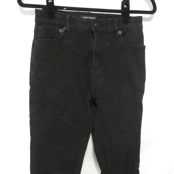 LUCKY BRAND - High Rise - Boot - Charlie | size 4/27 long | Black Denim Jeans - Picture 6 of 16